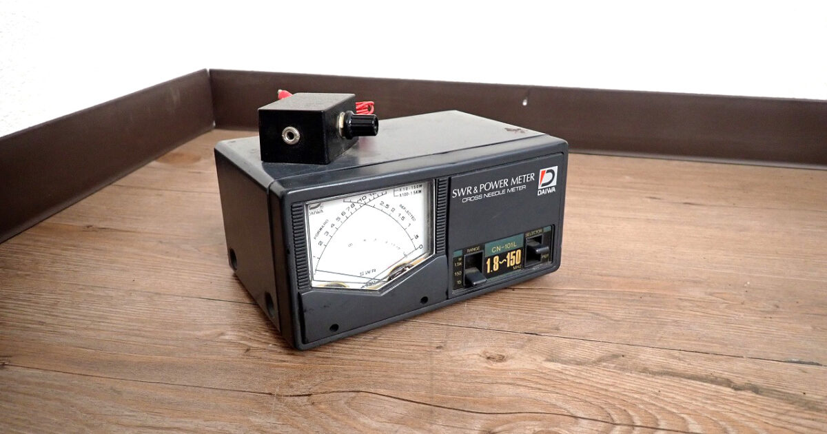 SWR&POWERメーター DAIWA CN-101L ダイワ SWRパワー計 クロスメーター式 1.8～150MHz max1.5Kw