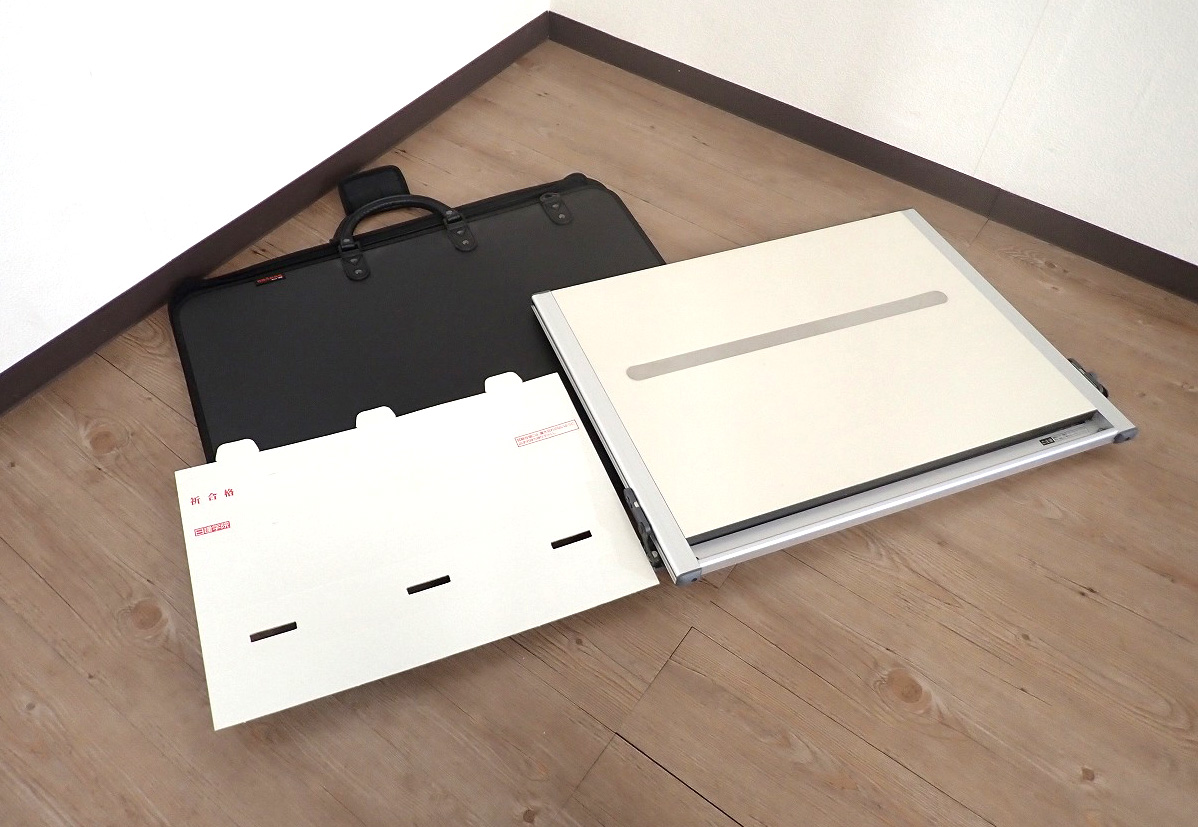 製図板 DRAPAS DXM-601 ドラパス A2平行定規 ドラパスボード ソフトケース付 製図範囲 426×600mm 建築士試験