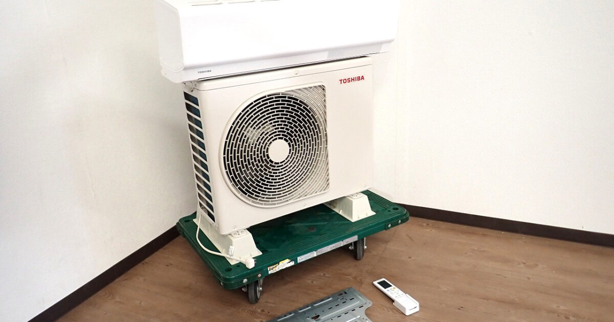 ルームエアコン TOSHIBA RAS-J221E1P 東芝 6畳用 単相100V 2.2kW 冷暖房 室内機 室外機 ホワイト 白