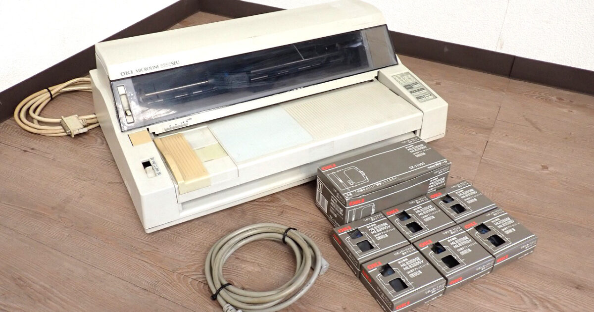 ドットインパクトプリンター インクリボン6個込み Oki MICROLINE 8350SEU 沖電気工業 シリアルドットマトリクスインパクト方式