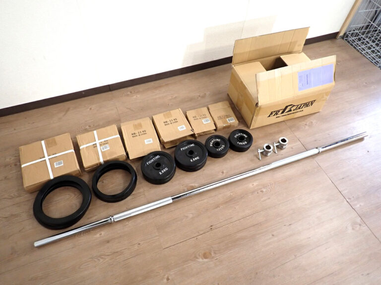 バーベル 50kgセット FIGHTING ROAD ファイティングロード 7.5kg×2 5.0kg×2 2.5kg×4 1.25kg×4 シャフト×1 10kg 穴径28mm