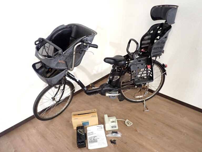 電動アシスト自転車 Panasonic BE-ENM633B パナソニック ギュット ピュアブラック 22-26型 3段 LED リチウム8AH 充電器付き