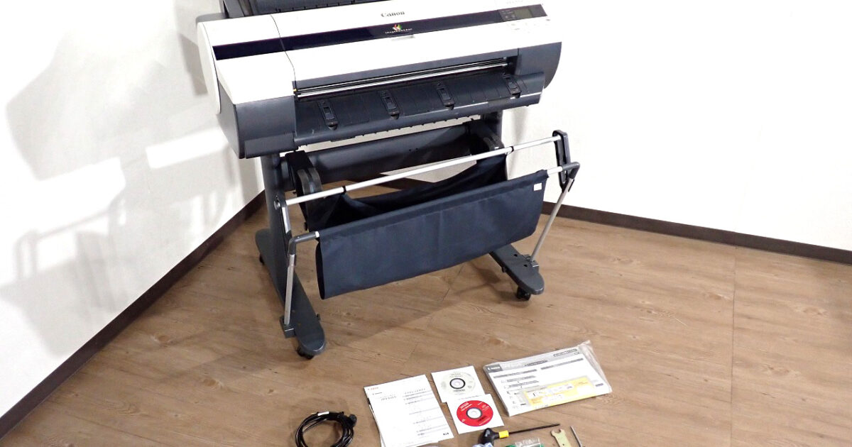 大判プリンター Canon iPF605L plus キヤノン imagePROGRAF A1 カラー 2400×1200dpi 業務用 インクジェットプリンター