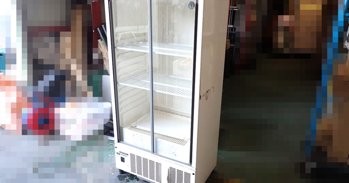 小形冷蔵ショーケース HOSHIZAKI SSB-70CT2 ホシザキ 100V 150/160W 299L W700×D450×H1410ｍｍ 業務用 冷蔵庫 タテ型 ブラック