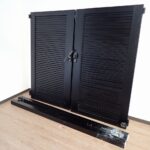 門扉 LIXIL 門扉AB YM1型 リクシル 両開き ブラック フェンス 塀 開き門扉 アルミ形材 エントリーシステム W90cm×H161cm×2枚