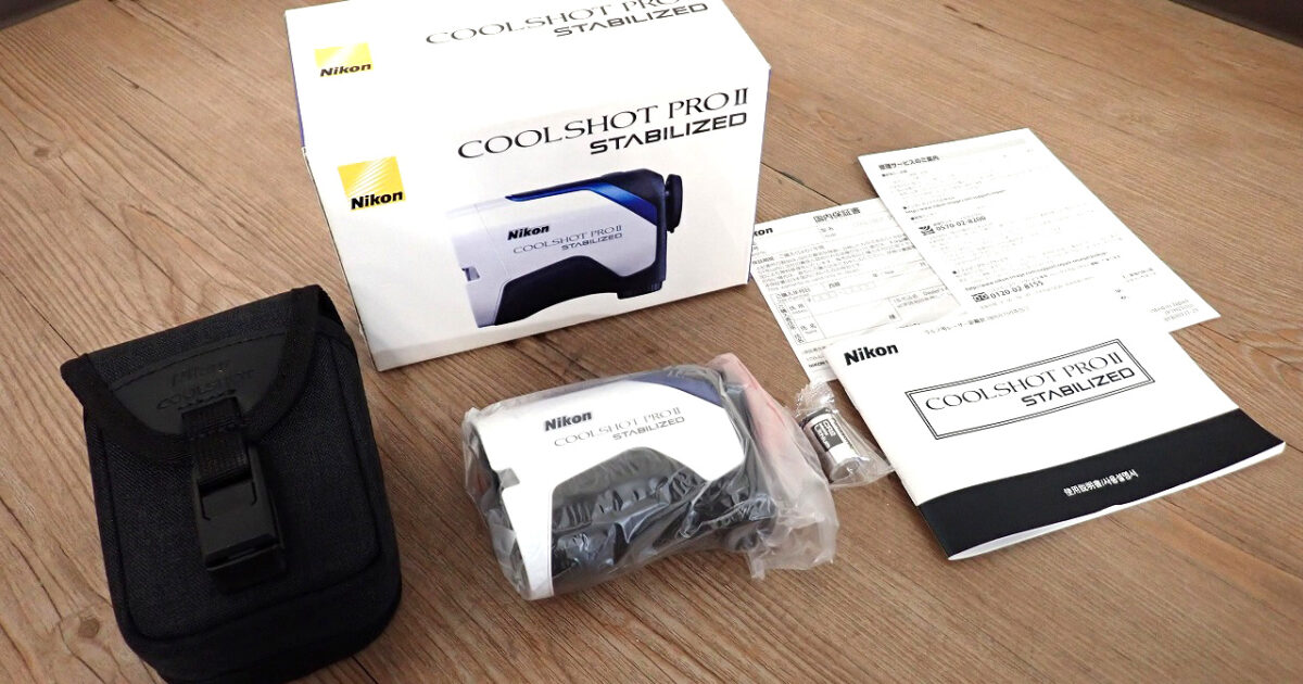 ゴルフ用レーザー距離計 Nikon COOLSHOT PROII STABILIZED ニコン クールショット プロ 手ブレ補正 防水 防曇 電池式 ホワイト