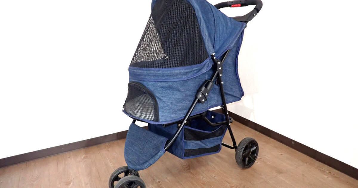 ペットバギー CocoHeart ココハート 甘えん坊バギー 小型犬～中型犬 猫 折り畳み式 ペットカート 3輪 耐荷重 20kg デニム