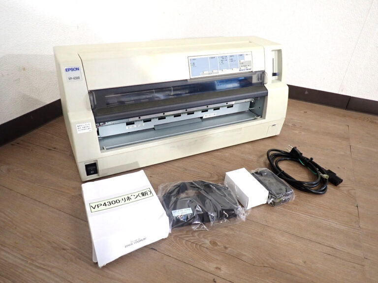 ドットインパクトプリンタ EPSON VP-4300(モデル P280A) エプソン リボン一式付き LANポート ネットワーク パラレル USB