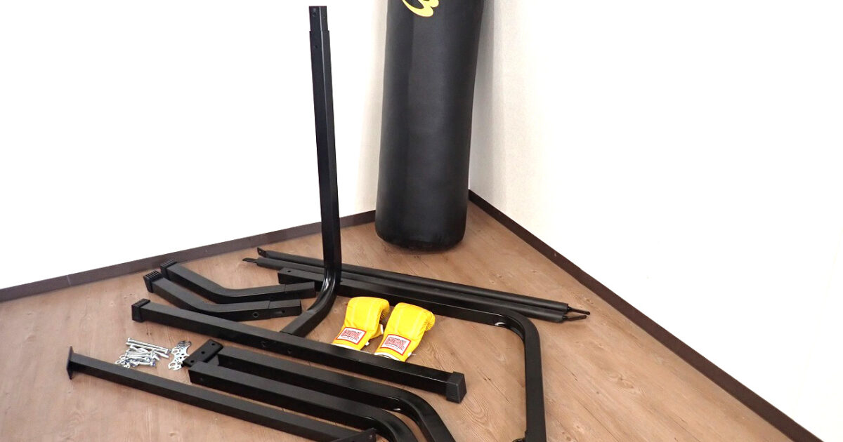 吊り下げ型サンドバッグ スタンド グローブ セット BODYMAKER サンドバッグスタンド5セット 130cm ボディメーカー ボクシング