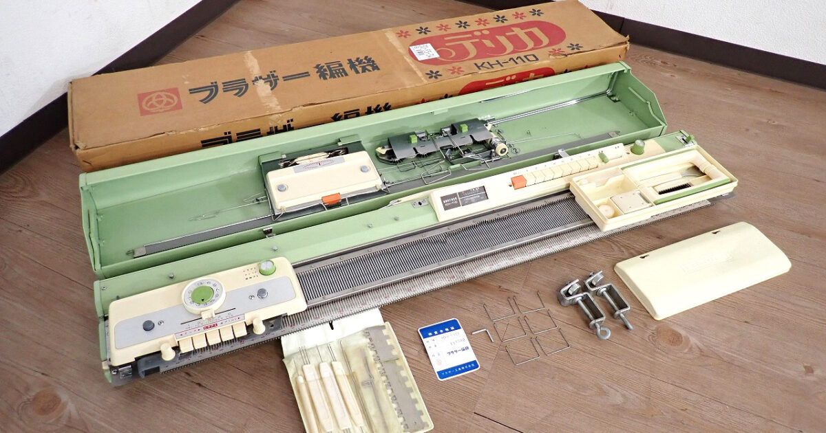 ゴム編み機 brother KH-110 ブラザー デリカ 編み物 手芸 手工芸 ハンドクラフト アンティーク 昭和レトロ