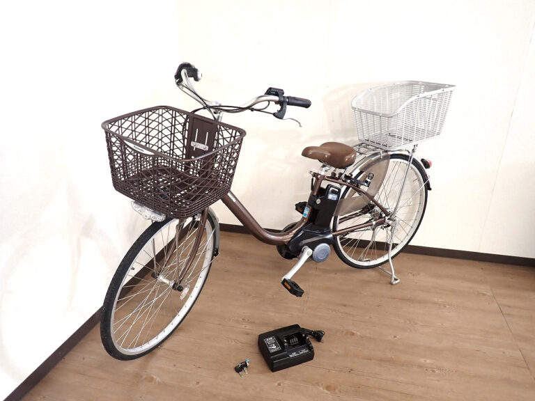 電動アシスト付き 自転車 Panasonic BE-ELL63T NKY578B02 パナソニック 26インチ バッテリー充電器 100V 12Ah 長押し5 3段変速 チョコブラウン 茶色