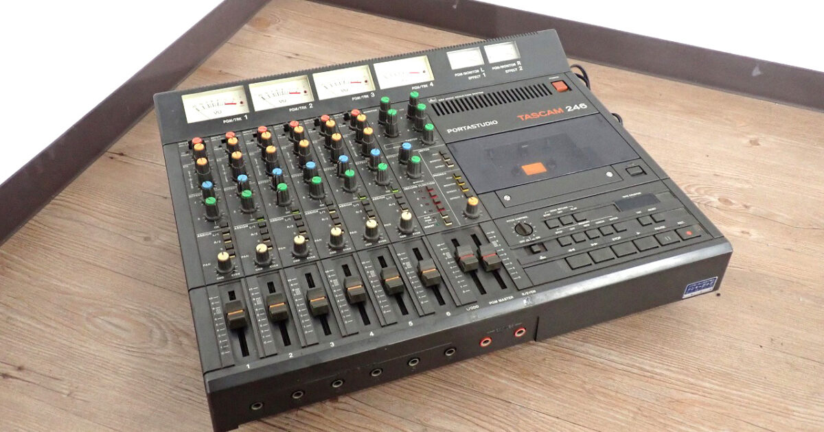 MTR PORTASTUDIO TASCAM 246 ポルタスタジオ 100V カセット マルチトラックレコーダー ティアック メンテナンス オーディオ機器 音響