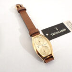 腕時計 TRUSSARDI TR0839-71BR トラサルディ レディース ゴールド 金 ブラウン 茶 クォーツ トノー ダブルフェイス ウォッチ