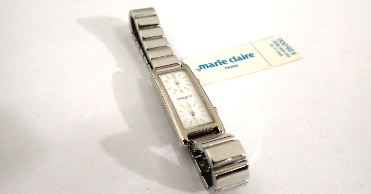腕時計 marie claire WM0151BF マリ・クレール レディース クォーツ ダブルフェイス シルバー 銀 レクタンギュラー 長方形 ウォッチ