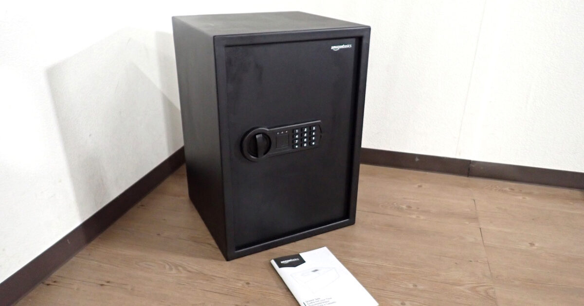 金庫 Amazon amazonbasics アマゾン ベーシック 引き出し用 W35×D33×H50cm 51L 電子式 テンキー式 ブラック 防犯対策 業務用 家庭用