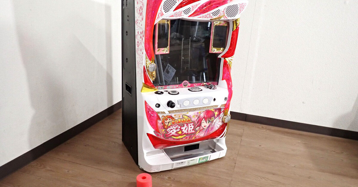 パチンコ台 PAONDP Sいろはに愛姫PA5 パオン・ディーピー 政宗シリーズ 6号機 パチスロ スロット 実機 ドアキー付属 レトロ