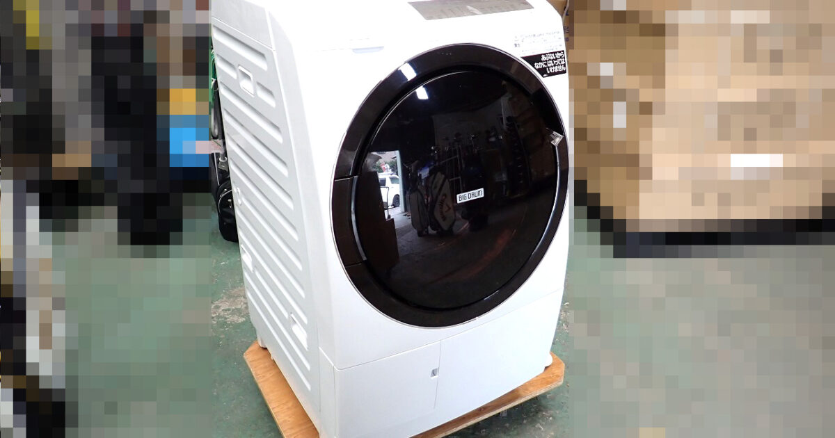 ドラム式洗濯乾燥機 HITACHI BD-SG100GL 日立製作所 洗濯10kg/乾燥6kg ホワイト ビッグドラム 左開き D71.5×W63×H105cm