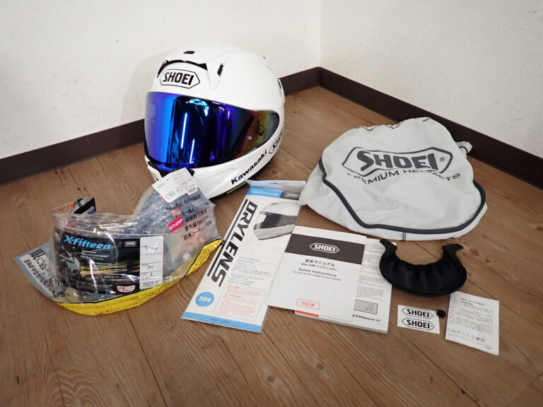 ヘルメット SHOEI X-Fifteen ホワイト Lサイズ 59-60cm ショウエイ フルフェイス エックスフィフティーン ケース付き バイク レース