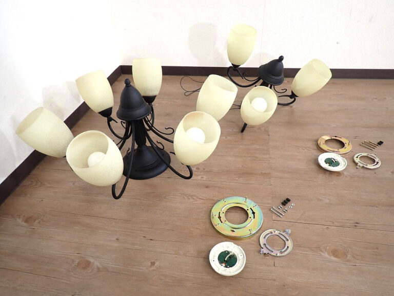 シャンデリアセット OTSUKA DX-86243 大塚家具 DAIKO 大小2台セット 100V 引掛シーリング取付 天井照明 ライト アンティーク