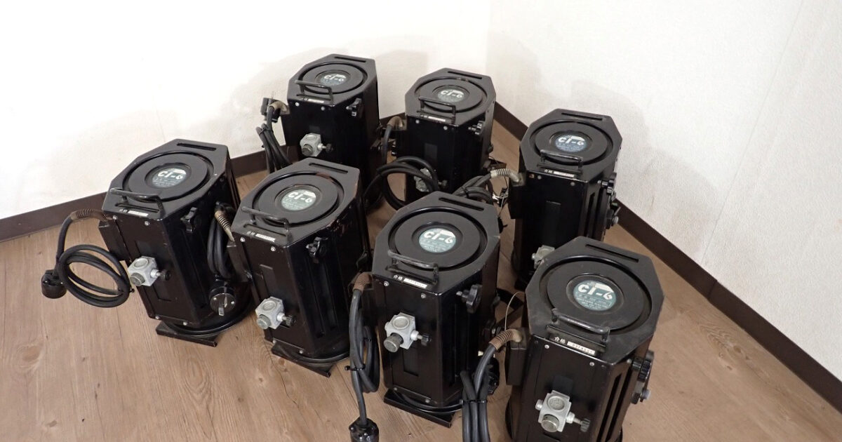 スポットライト MATSUMURA CI-6 松村電機 7台セット フレンネルレンズ ステージ スタジオ 撮影 ライブ 照明器具 舞台照明