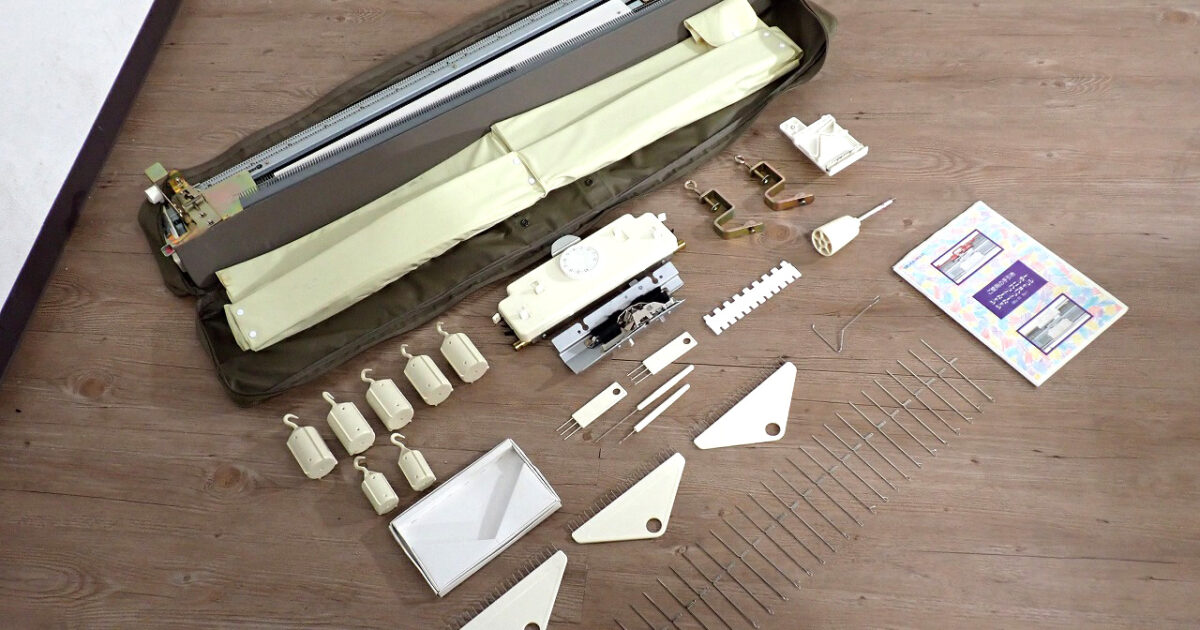 ジャガードリブニッター SILVER REED SRJ70 シルバー精工 編み機 ハンドメイド ハンドクラフト 手工芸 ニット 毛糸 編み物