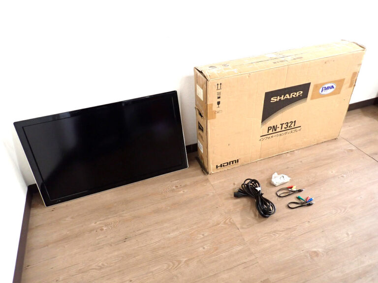 32インチ モニター SHARP PN-T321 シャープ 32型 インフォメーションディスプレイ 100V～ スピーカー内蔵 液晶 業務用 オフィス