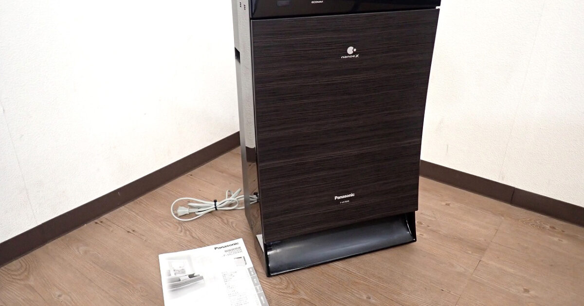 加湿空気清浄機 Panasonic F-VC70XR パナソニック ナノイーX エコナビ搭載 31畳 水タンク容量3.2L 最大加湿量700ml/h 木目調 ブラウン