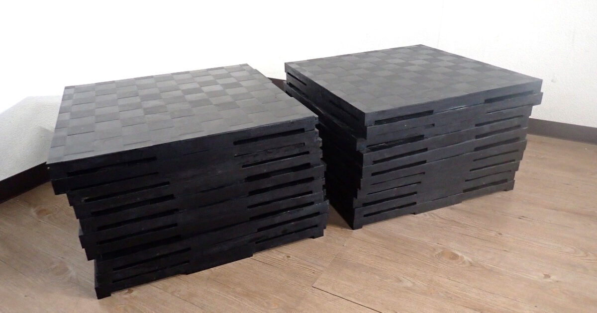 ラバーマット 500×500×30mm 20枚セット 3.22畳 ブラック 黒 ゴム キズ防止 防音 ダンベル トレーニング 筋トレ ホームジム