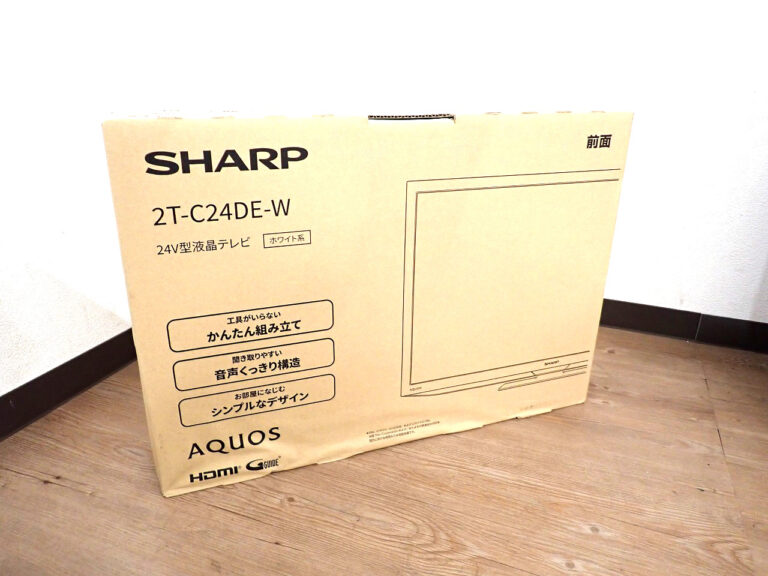 ハイビジョン液晶テレビ SHARP 2T-C24DE-W シャープ AQUOS アクオス 24型 24インチ Wチューナー 外付けHDD裏番組録画 省エネ ホワイト