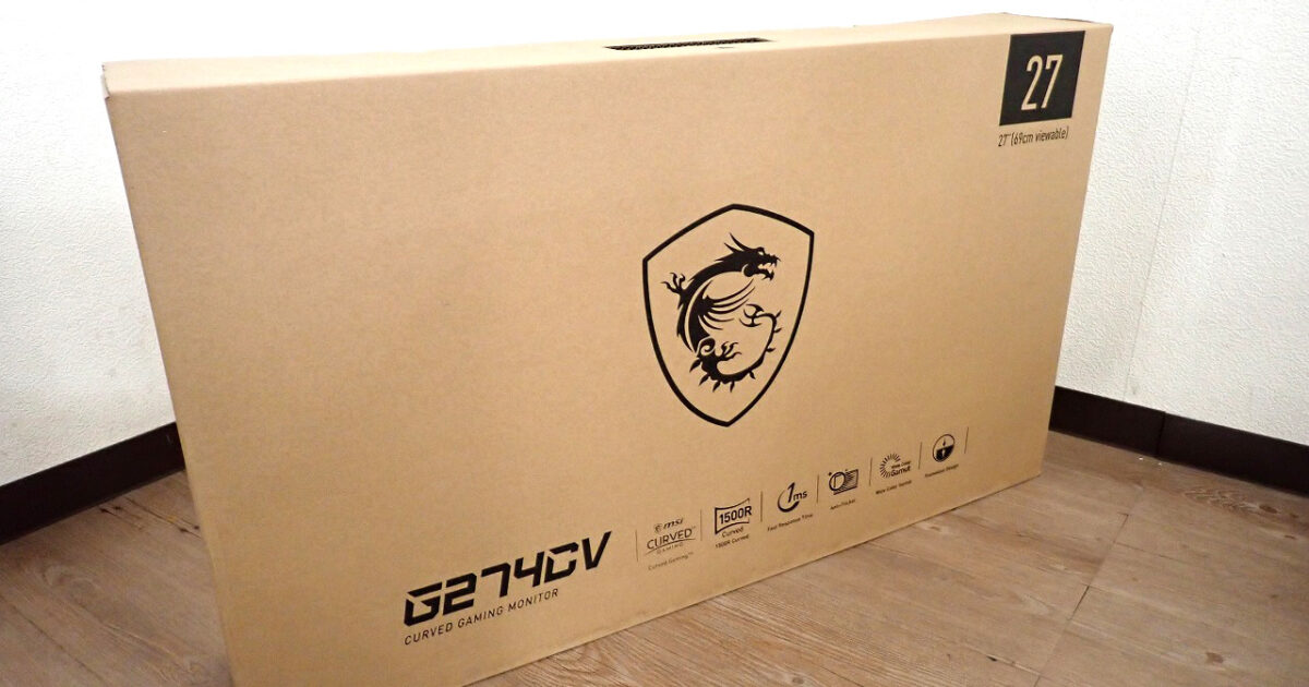 ゲーミングモニター MSI G274CV マイクロスター インターナショナル 27型 フルHD ディスプレイ 湾曲パネル HDMI DisplayPort ゲーム
