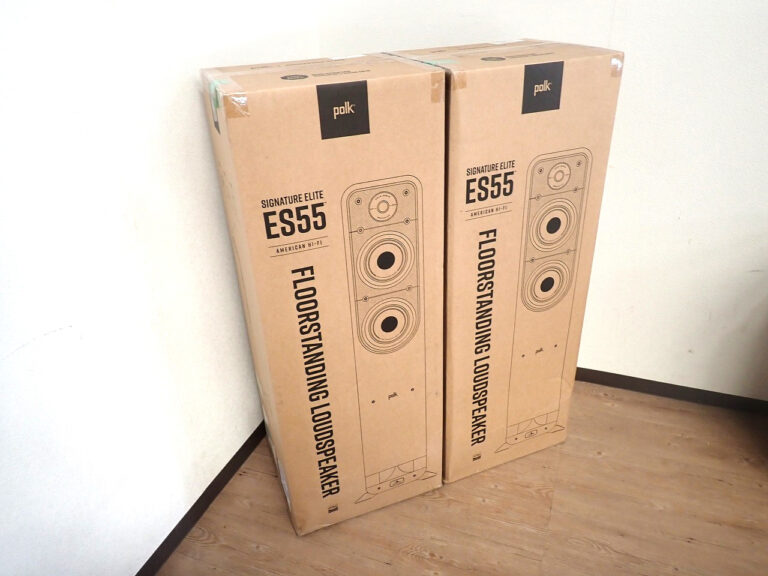 フロアスタンディングスピーカー ペア Polk ES55BRN ポーク Hi-Res Audio ホームシアター 高音質 スピーカー ブラウン