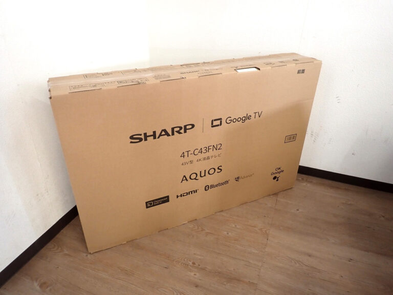 4K液晶テレビ SHARP 4T-C43FN2 シャープ AQUOS アクオス 43型 Google TV Wチューナー内蔵 AI 高画質 高音質 ブラック