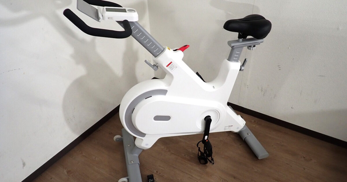 AI フィットネスバイク NEXGIM mg-061e ネクスジム インドアサイクリング ルームバイク ダイエット トレーニング ホワイト