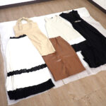 ワンピース スカート RINASCIMENTO RINII6153 91162/01 リナシメント FLY GIRL 5着セット XSサイズ ブラック ホワイト アイボリー
