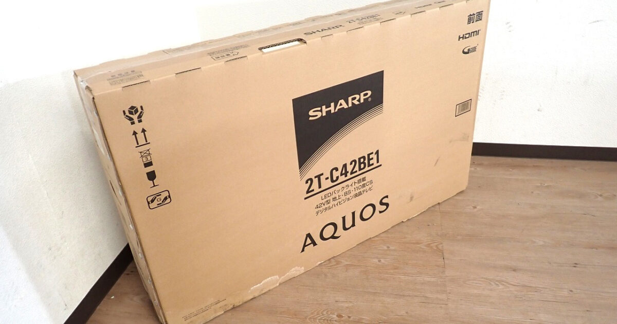 液晶テレビ SHARP 2T-C42BE1 シャープ AQUOS アクオス 薄型 フルHD 42型 直下型LEDバックライト 裏番組録画 省エネ 節電