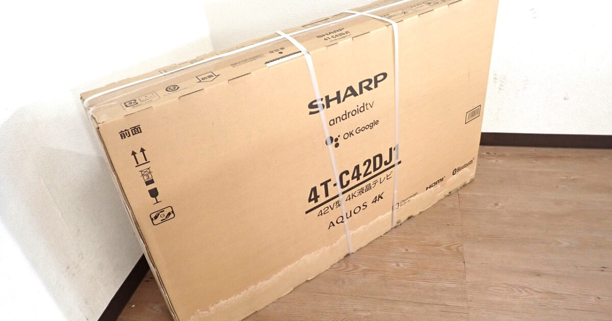 4K 液晶テレビ SHARP 4T-C42DJ1 シャープ AQUOS アクオス 42型 バスレフ型スピーカー android tv ネット動画 裏番組録画
