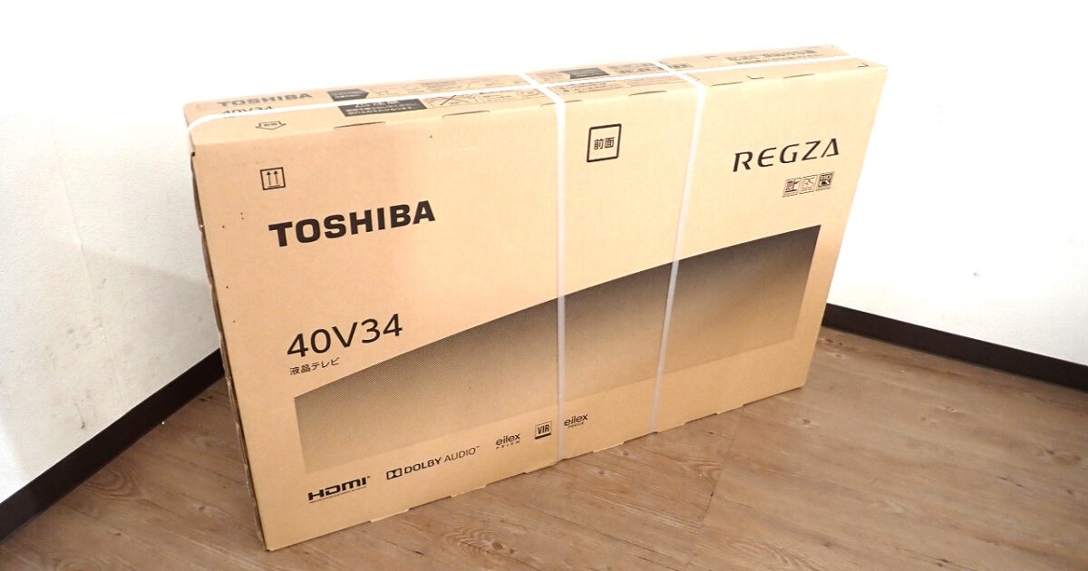 液晶テレビ TOSHIBA 40V34 東芝 REGZA レグザ 40型 フルHD ネット動画ビューティHD 高画質映像 ゲームモード 裏番組録画