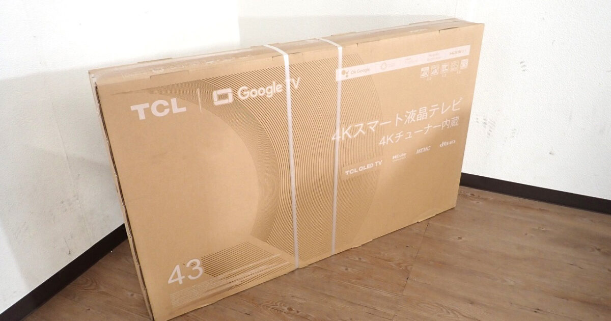 4Kスマート液晶テレビ TCL 43C645 ティーシーエル 43V型4Kチューナー内蔵 4K対応液晶テレビ 43インチ ゲーム YouTube