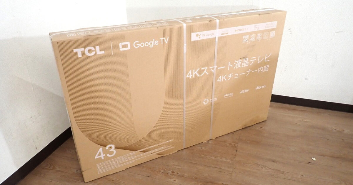 4Kスマート液晶テレビ TCL 43P745 ティーシーエル 43V型4Kチューナー内蔵 4K対応液晶テレビ 43インチ ゲーム YouTube
