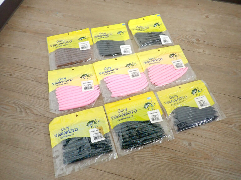 ワーム Gary Yamamoto YAMASENKO THIN SENKO ゲーリーヤマモト 9袋セット #344 #020 #229 #214 ヤマセンコー 4インチ 5インチ バス