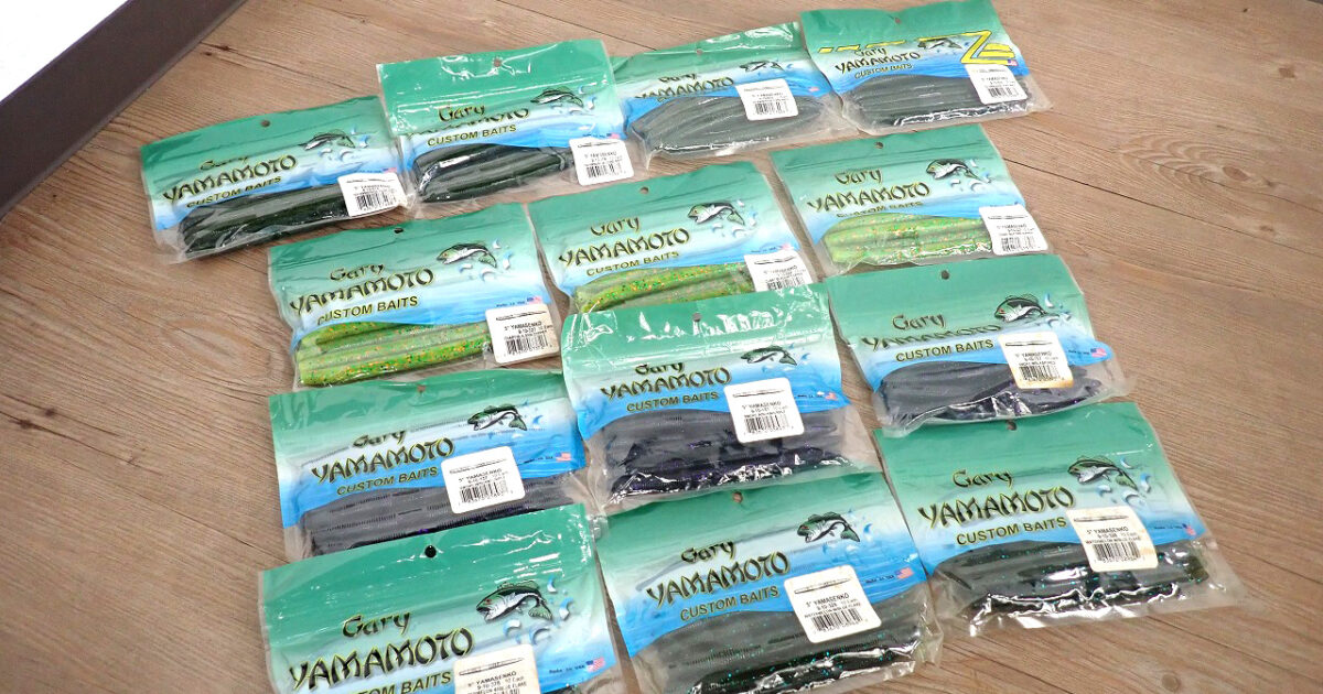 ワーム Gary Yamamoto YAMASENKO USA ゲーリーヤマモト 13袋セット ヤマセンコー 9-10 #914 #327 #157 #328 5インチ アメリカ製