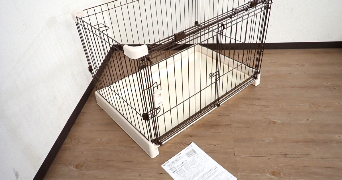 ペットサークル Richell もっとお掃除簡単ペットサークル90-60 リッチェル 90.5×62×61cm 超小型犬・小型犬用 ～8kg ケージ ダークブラウン