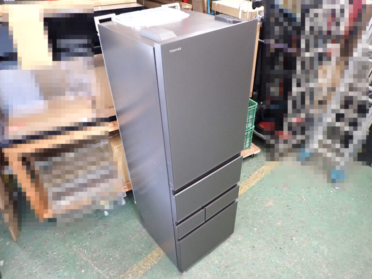 冷凍冷蔵庫 TOSHIBA GR-V500GT(TH) 東芝 VEGETA 5ドア 501L 薄型 右開き W60 100V フロストグレージュ グレー 23年製