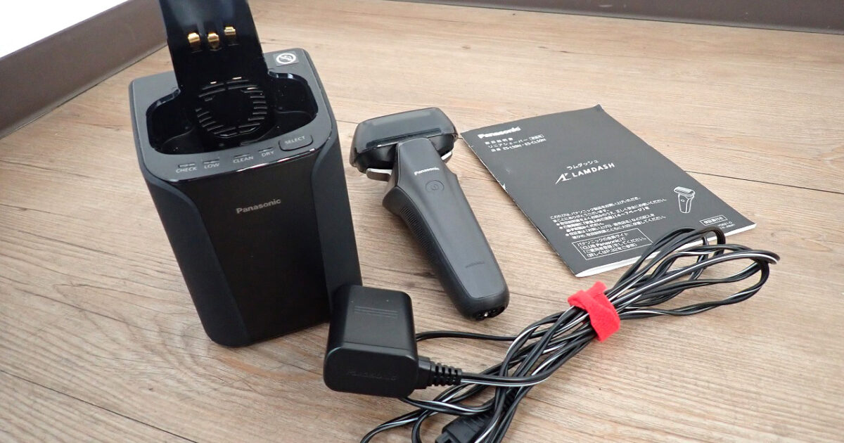 電気シェーバー Panasonic ES-CLS9N-K パナソニック ラムダッシュ 6枚刃 メンズ 全自動洗浄充電器付 洗浄 乾燥 充電 クラフトブラック