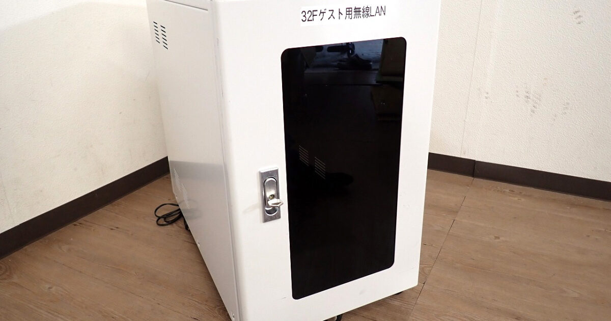 小型 サーバーラック KAWAMURA 河村電器産業 情報通信機器・ネットワーク収納ラック 100V 鍵付き ホワイト オフィス