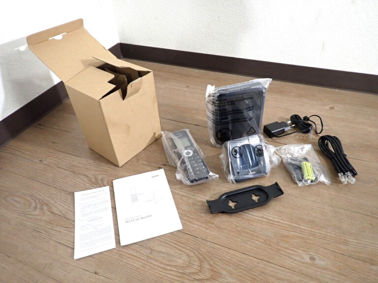 業務用 IP電話機 SNOM M215 SC スノム 1.7インチ ディスプレイ コードレス ビジネスフォン バッテリー DECTPHONE ブラック オフィス