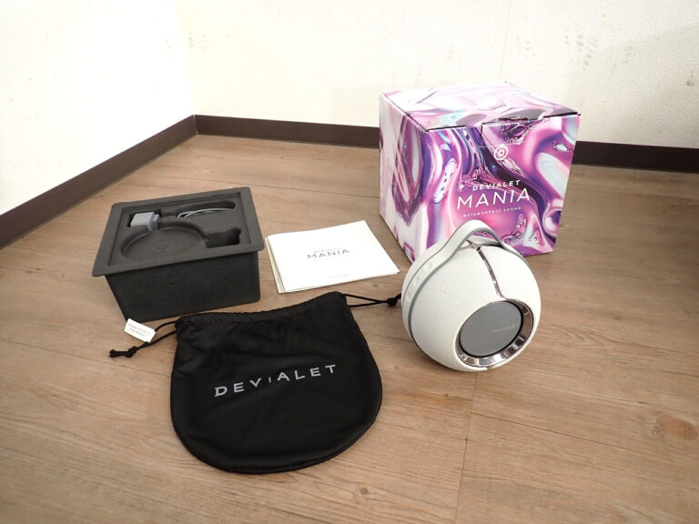 ポータブルスピーカー DEVIALET R14A10214MHPW デビアレ Mania ライトグレー Wi-Fi Bluetooth AirPlay ワイヤレス ケース付 高音質