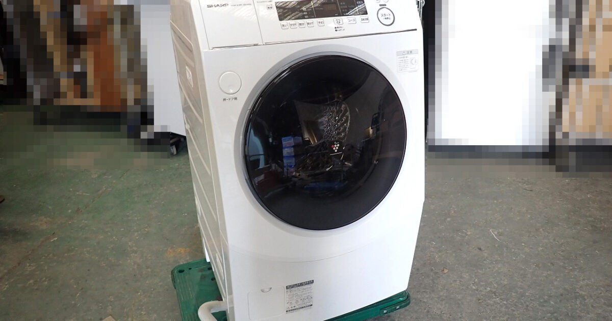ドラム式 電気洗濯乾燥機 SHARP ES-H10G-WR シャープ 洗濯 10kg 乾燥 6kg 100V 右開き 低騒音 プラズマクラスター ホワイト