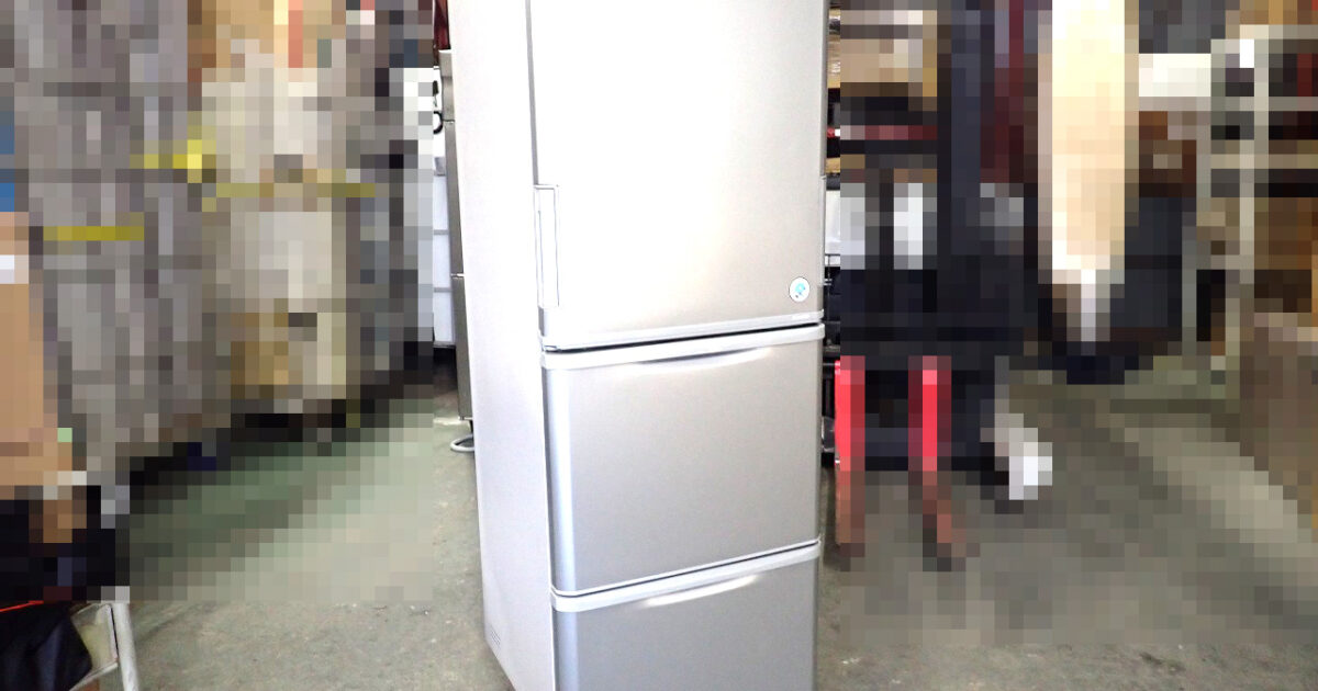 冷凍冷蔵庫 SHARP SJ-W358K-S シャープ 350L 3ドア 左右開き W600 プラズマクラスター 脱臭 抗菌 マットシルバー 家電