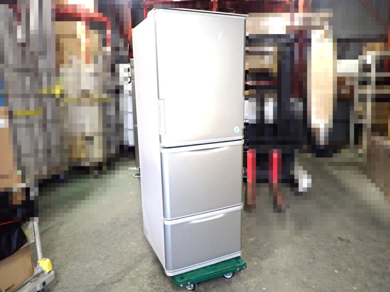 冷凍冷蔵庫 SHARP SJ-W358K-S シャープ 350L 3ドア 左右開き W600 プラズマクラスター 脱臭 抗菌 マットシルバー 家電